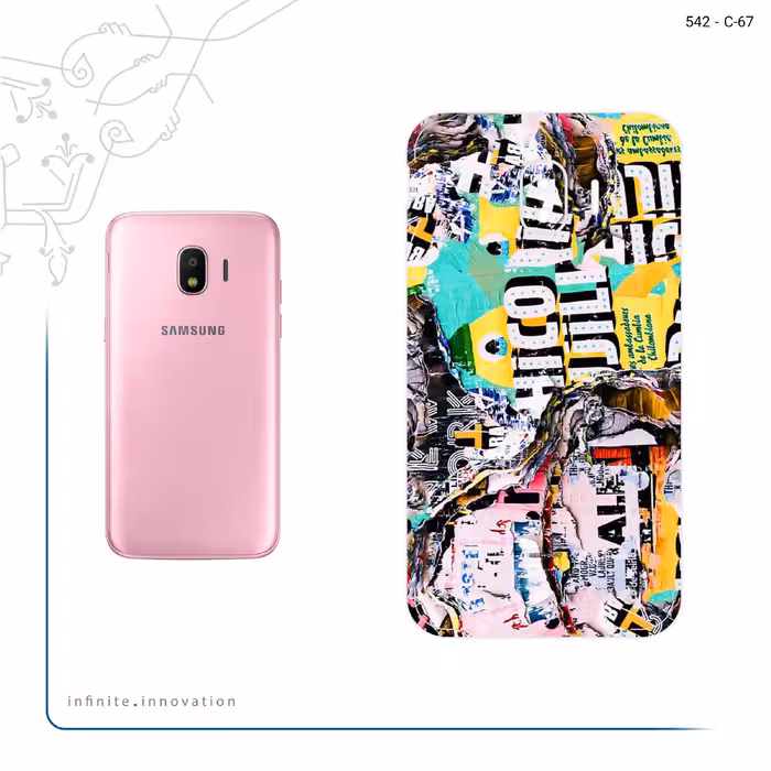 برچسب پوششی ماهوت مدل Collage of Teared Paper مناسب برای گوشی موبایل سامسونگ Galaxy J2 Pro 2018