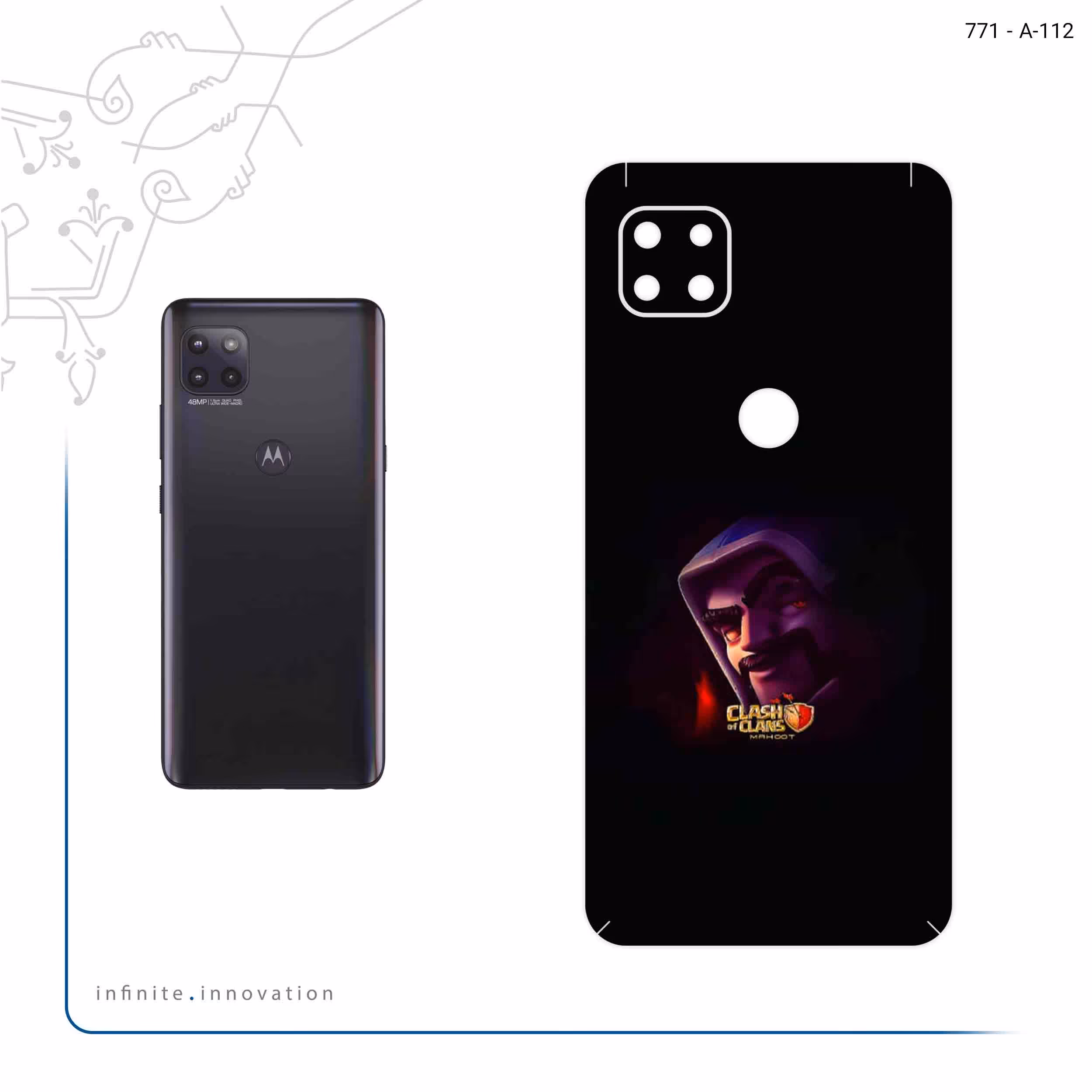 برچسب پوششی ماهوت مدل Clash of Clans Game Series مناسب برای گوشی موبایل موتورولا MOTO G 5G