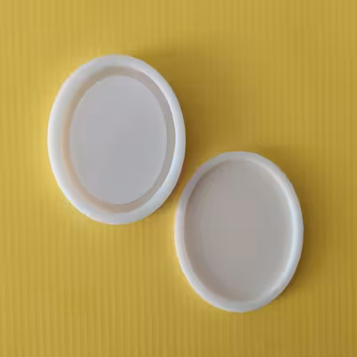 قالب رزین مدل آکواریومی طرح بیضی مجموعه 2 عددی