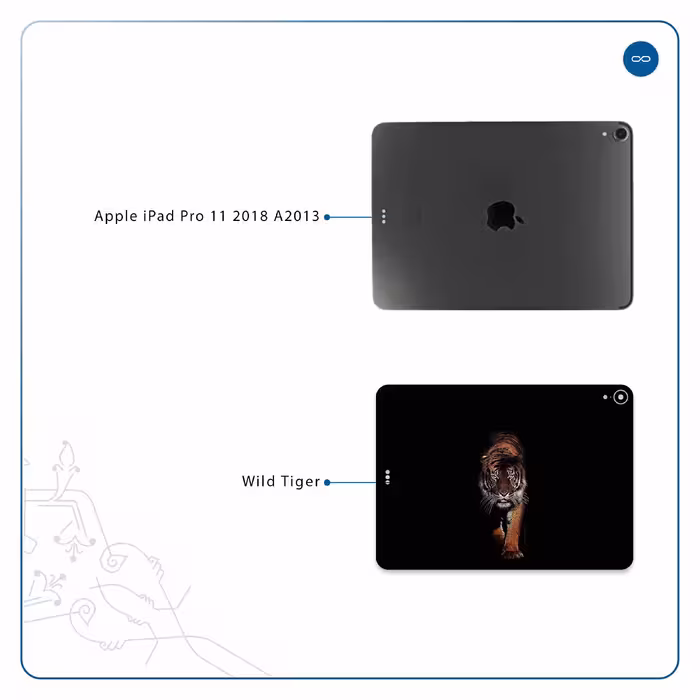 برچسب پوششی ماهوت مدل Wild Tiger مناسب برای تبلت اپل iPad Pro 11 2018 A2013