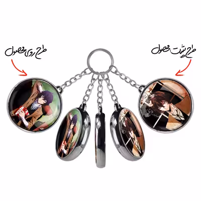 جاکلیدی خندالو طرح دازای اوسامو انیمه سگ های ولگرد بانگو مدل دوطرفه کد 1367513683