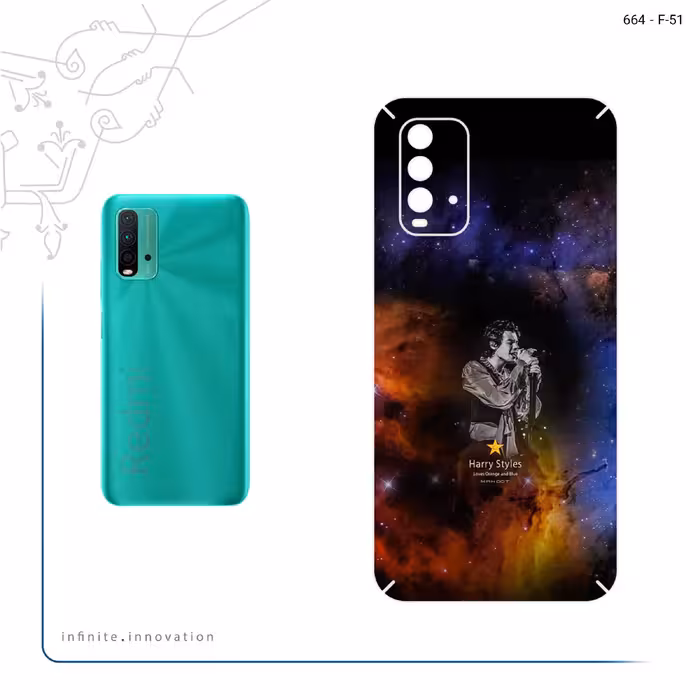 برچسب پوششی ماهوت مدل Harry Styles مناسب برای گوشی موبایل شیائومی Redmi 9T