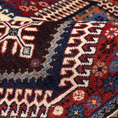 فرش قدیمی دستباف یلمه ذرع و نیم سی پرشیا کد 705148