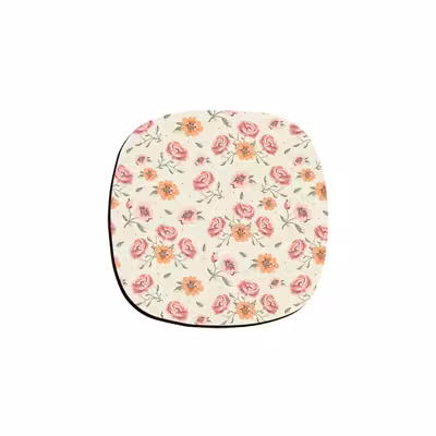 زیر لیوانی ترمه طراحان ایده مدل بافت گل گلبهی کد cfp028 بسته شش عددی