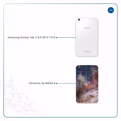 برچسب پوششی ماهوت مدل Universe-by-NASA-6 مناسب برای تبلت سامسونگ Galaxy Tab 3 8.0 2013 T315