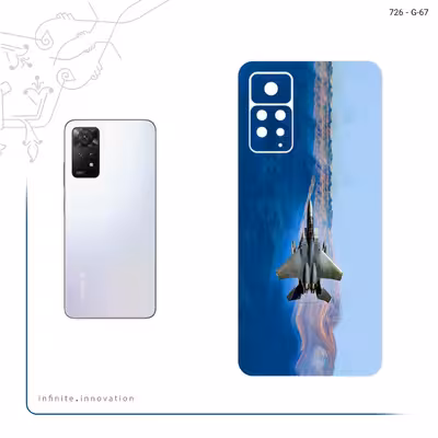 برچسب پوششی ماهوت مدل Fighter plane F15 مناسب برای گوشی موبایل شیائومی Redmi Note 11 Pro Plus 5G (India)