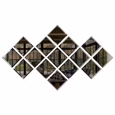 آینه مدل مربع بسته 15 عددی
