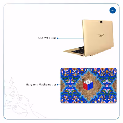 برچسب پوششی ماهوت مدل Maryams Mathematics مناسب برای تبلت جی ال ایکس W11 Plus