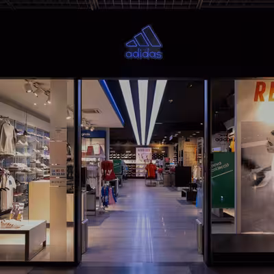 چراغ دیواری نئون دیزاین طرح Adidas-Text_BL