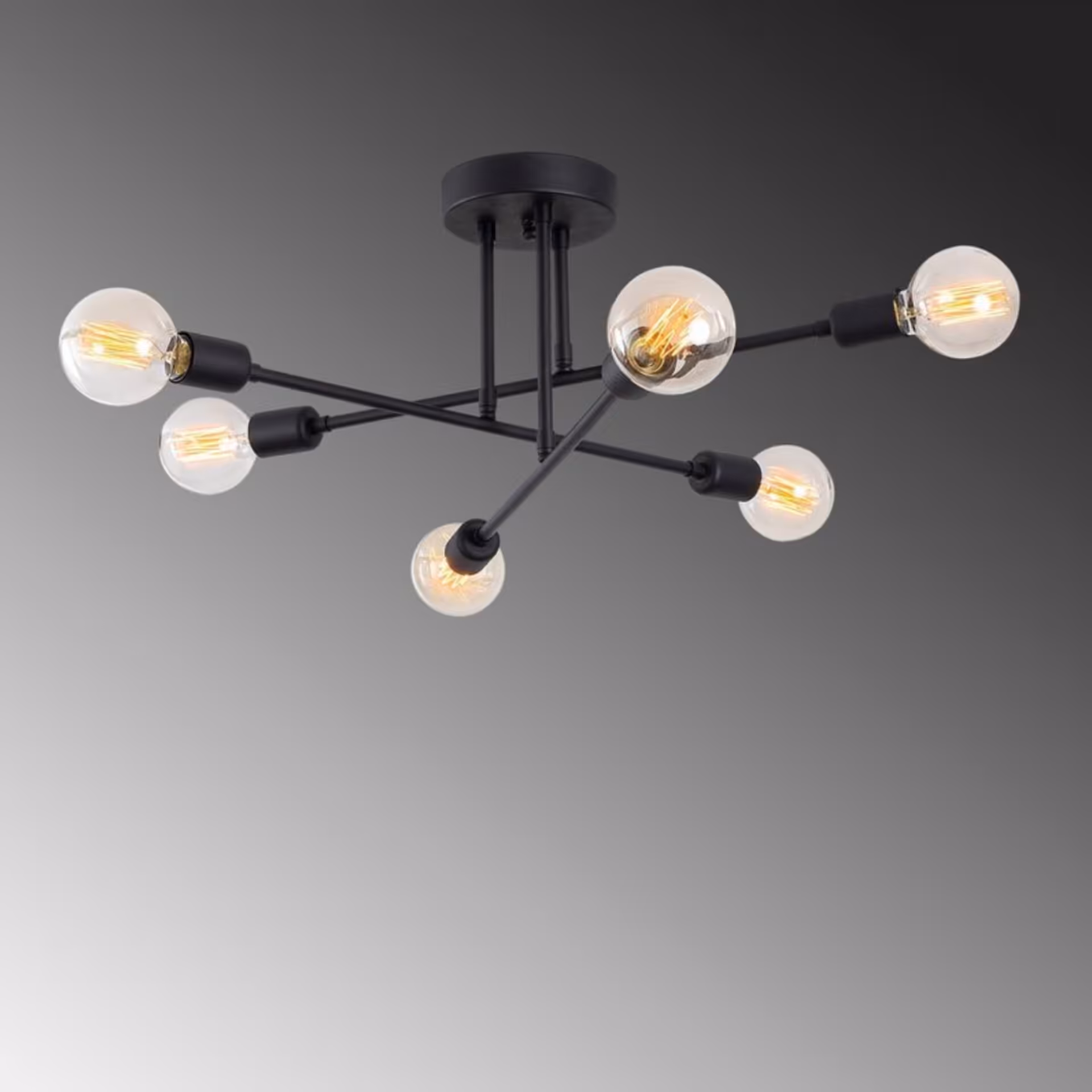 چراغ سقفی شش شعله مدل مدرن کد S13