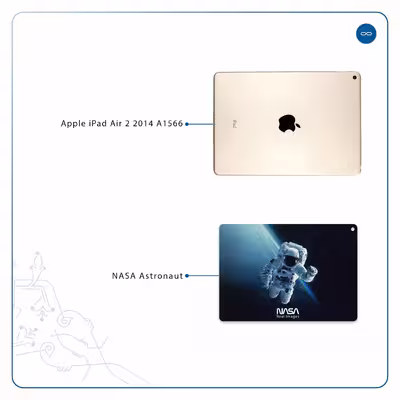 برچسب پوششی ماهوت مدل NASA-Astronaut مناسب برای تبلت اپل iPad Air 2 2014 A1566