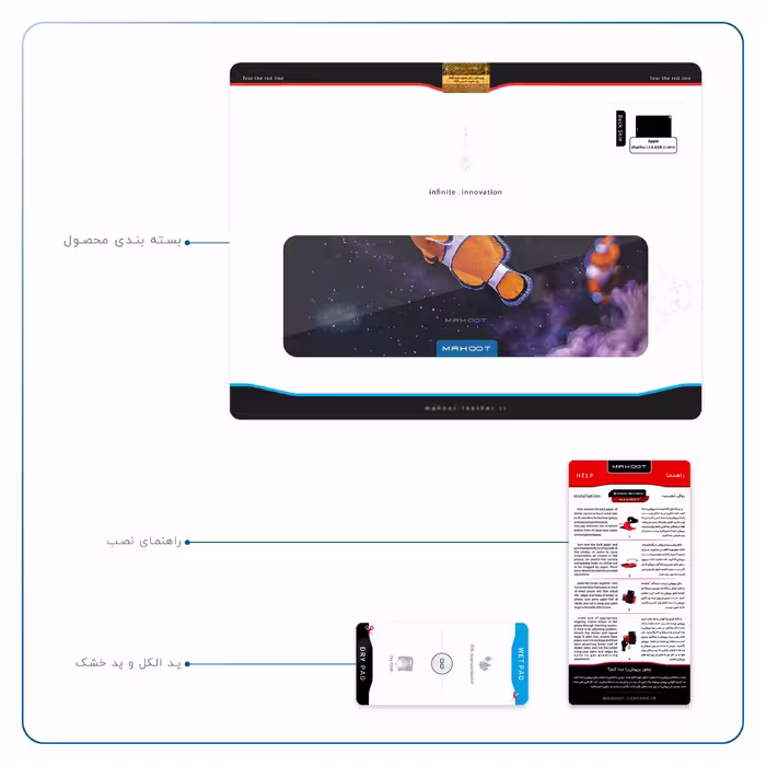 برچسب پوششی ماهوت مدل Clownfish مناسب برای تبلت اپل iPad Pro 12.9 (GEN 3) 2018 A1983
