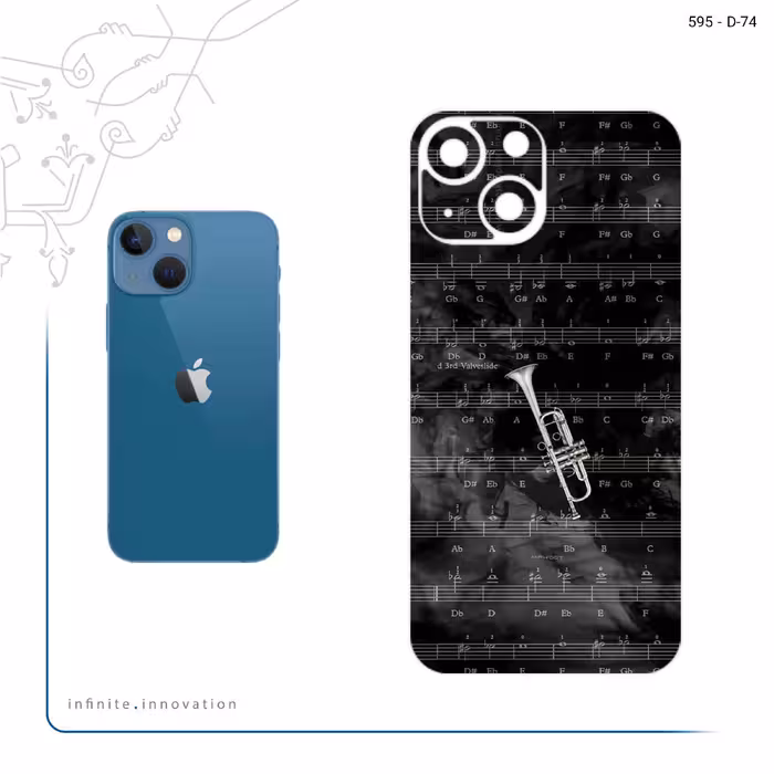 برچسب پوششی ماهوت مدل Trumpet مناسب برای گوشی موبایل اپل iPhone 13 Mini