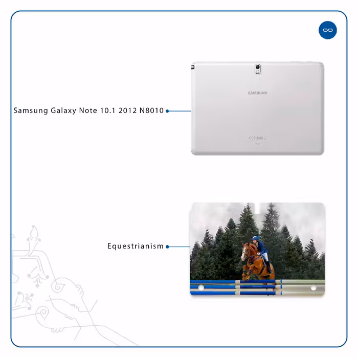 برچسب پوششی ماهوت مدل Equestrianism مناسب برای تبلت سامسونگ Galaxy Note 10.1 2012 N8010