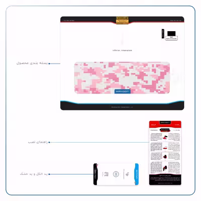 برچسب پوششی ماهوت مدل Army-Pink-pixel مناسب برای تبلت اپل iPad Pro 9.7 2016 A1673