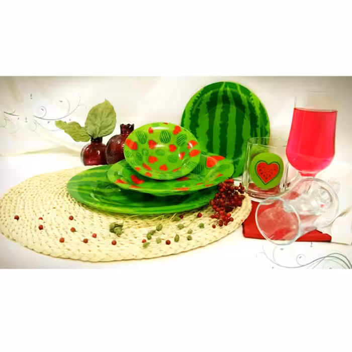 سرویس غذاخوری 5 پارچه آذین اوپال طرح یلدا