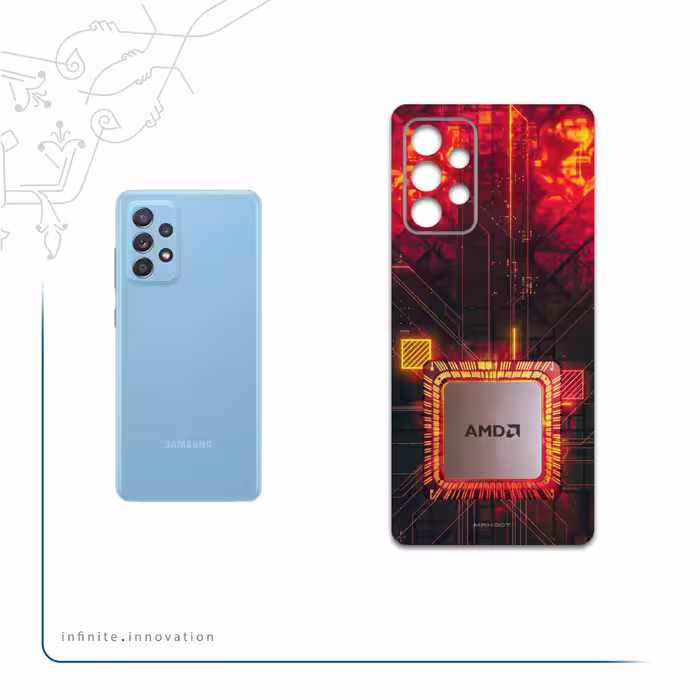 برچسب پوششی ماهوت مدل AMD-Brand مناسب برای گوشی موبایل سامسونگ Galaxy A52 5G
