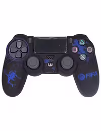 روکش محافظ دسته PS4 لیزری مشکی آبی طرح فیفا