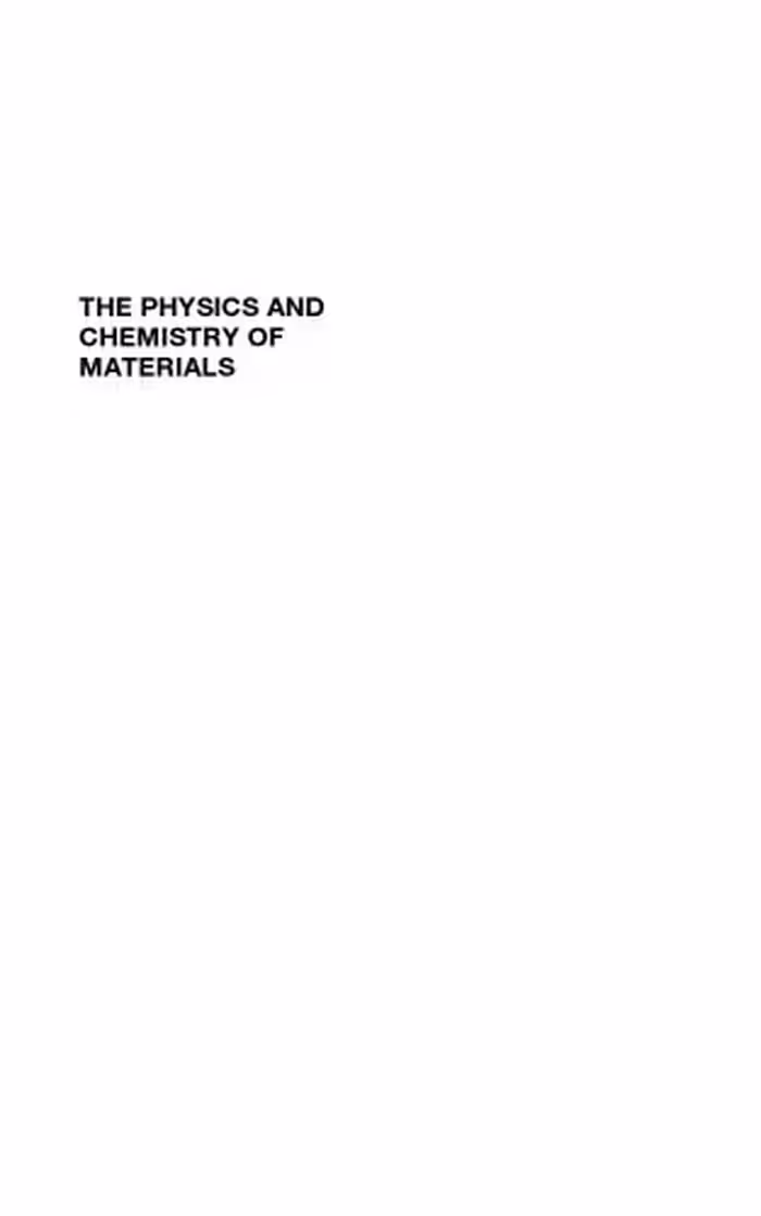 خرید و دانلود نسخه کامل کتاب The physics and chemistry of materials