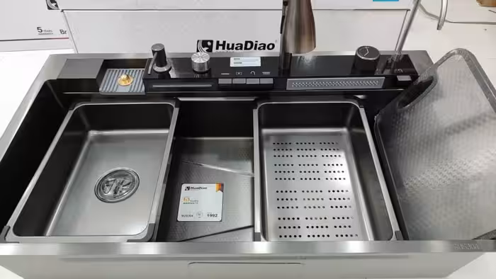 سینک آبشاری سری جدید 5 کلید Huadiao سایز 90 سانت