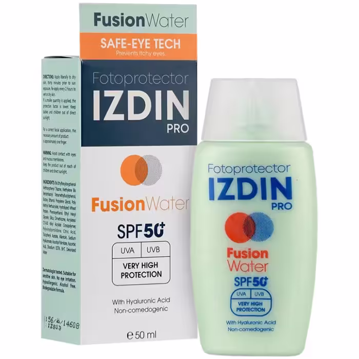 کرم ضد آفتاب فیوژن واتر پرو ایزدین SPF50 حجم 50 میلی لیتر