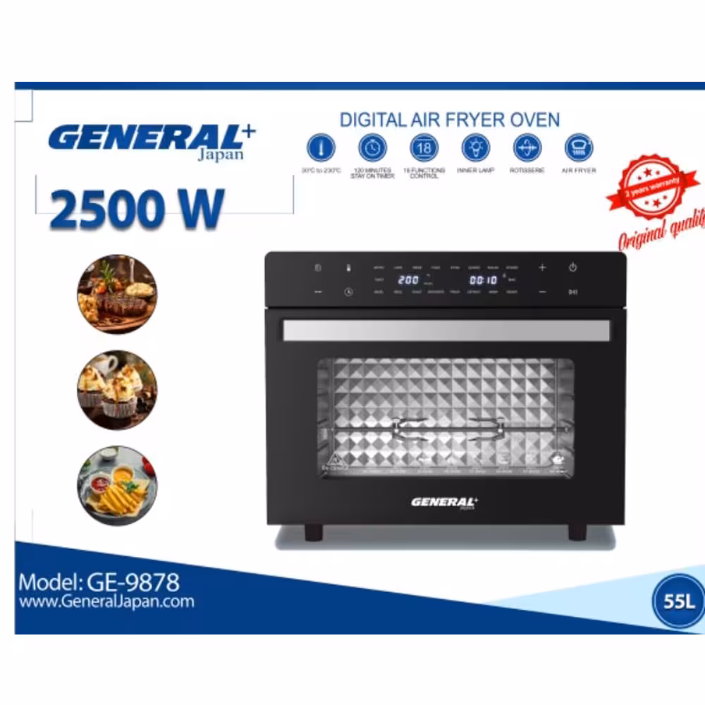آون توستر و سرخ‌کن بدون روغن جنرال مدل GE-9878