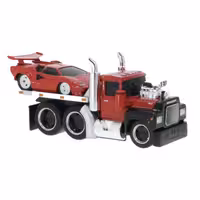 ماکت ماشین مایستو مدل کامیون حمل خودرو ماک و لامبورگینی کانتاچ