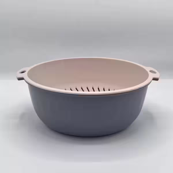 کاسه و آبکش گرد 30 سانت بنفش 0715