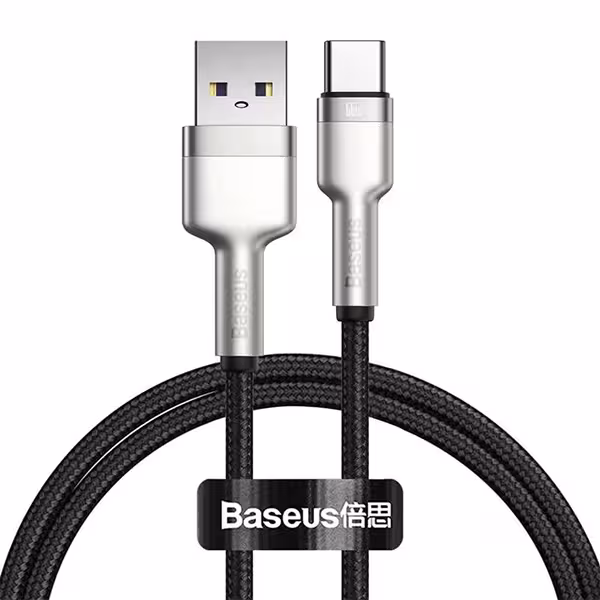 کابل تبدیل USB به تایپ سی بیسوس مدل CAKF000101 طول 1 متر توان 6 آمپر