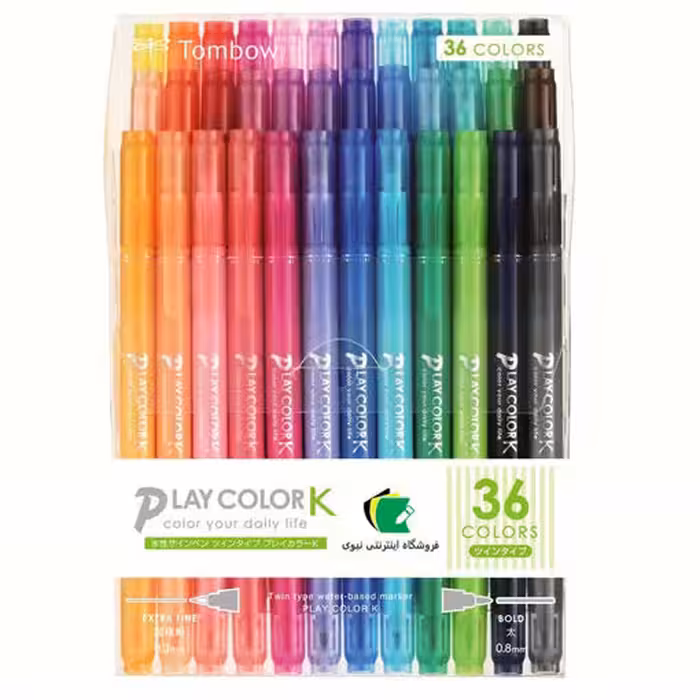 ماژیک تومبو 36 رنگ دوسر مدل ماژیک دو سر tombow GCF 013