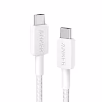 کابل تایپ سی به تایپ سی 60 وات روکش کنفی انکر مدل Anker 322 USB-C A81F6 طول 1.8 متر