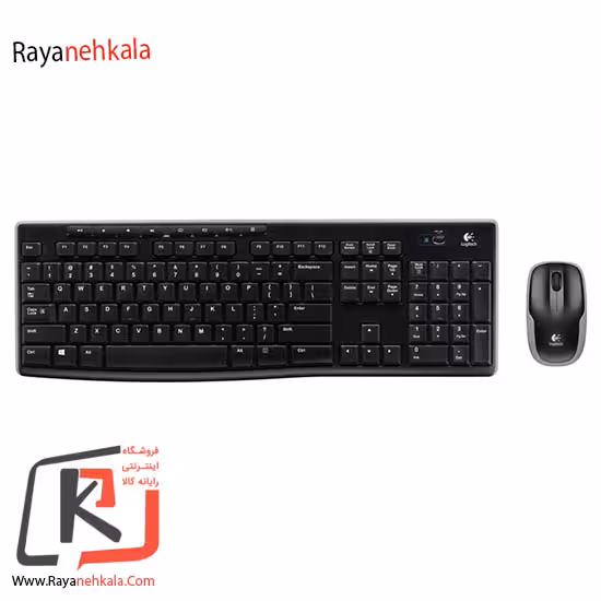 کیبورد و ماوس بی سیم لاجیتک مدل Logitech MK270 Wireless Keyboard