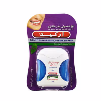 نخ دندان ارکید مدل فانتزی آبی 50 متری