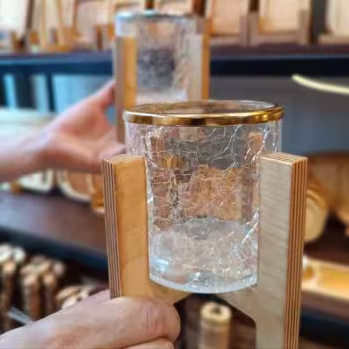 جا قاشقی آبگز با استند چوبی
