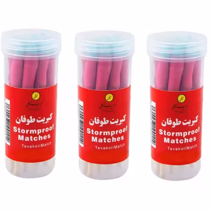 کبریت توکلی مدل طوفان بسته 3 عددی