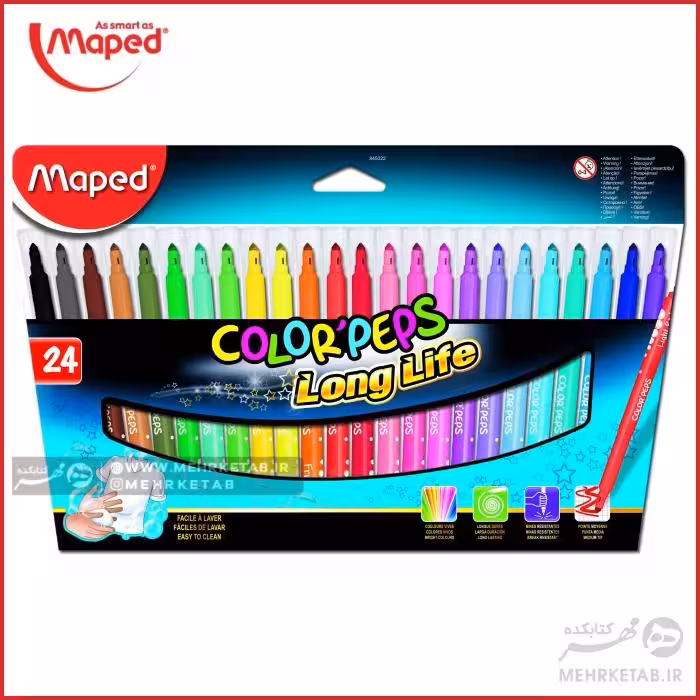 ماژیک 24 رنگ مپد