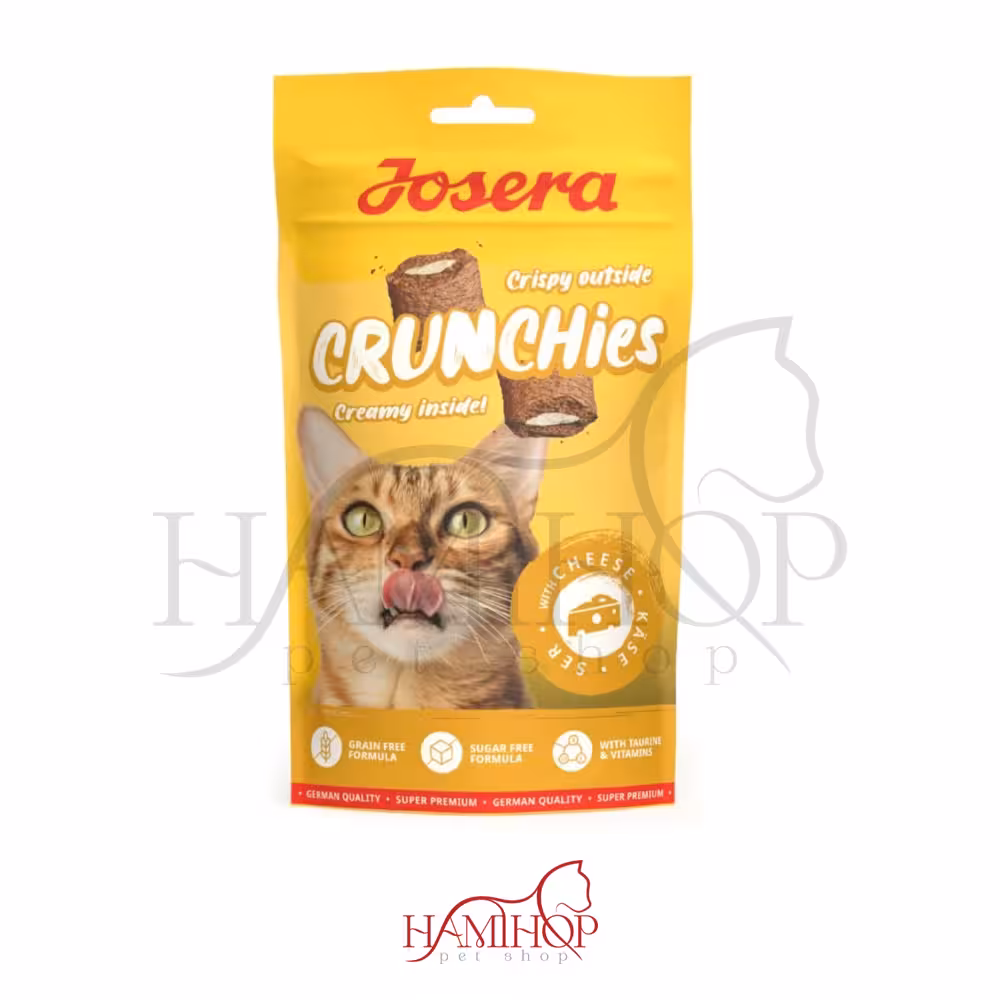 کرانچی گربه برند جوسرا طعم پنیر حجم 60گرم  CRUNCHIES JOSERA CAT CHEESE