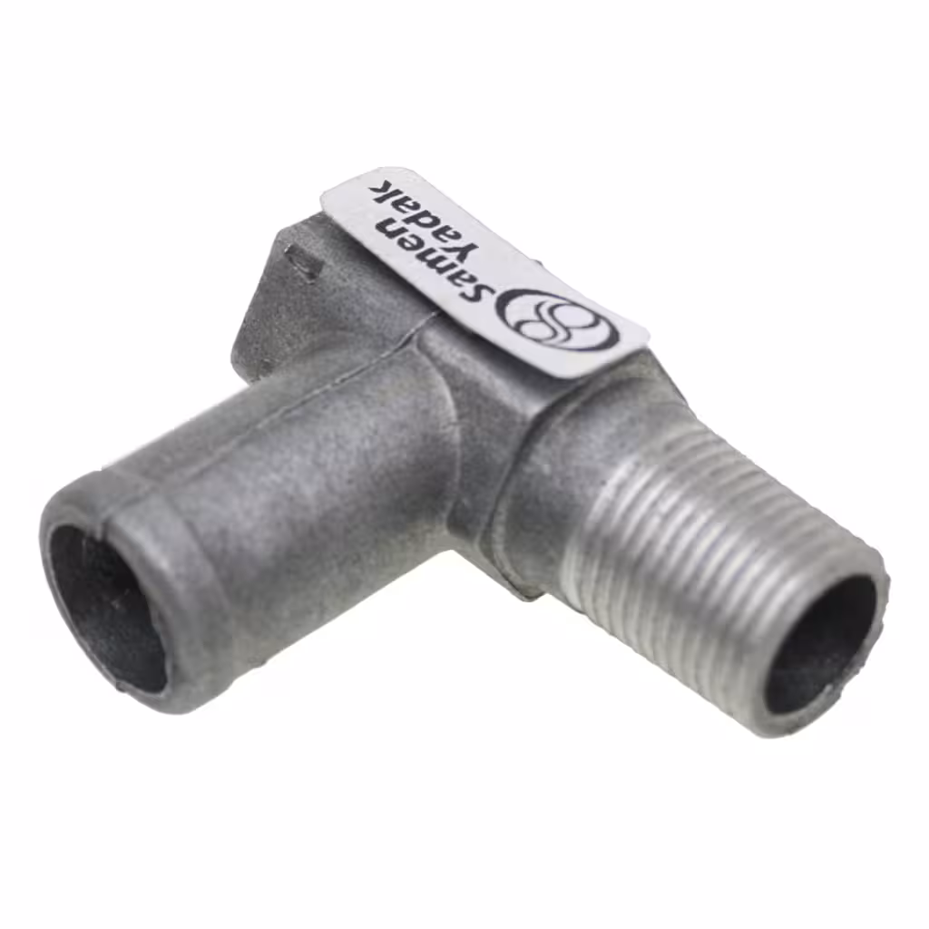 زانویی منیفولد پراید آلومینیومی(رابط شیلنگ بخاری )