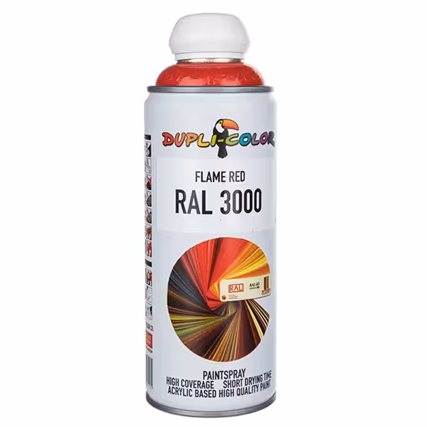 اسپری رنگ قرمز رال دوپلی کالر مدل RAL 3000 حجم 400 میلی لیتر