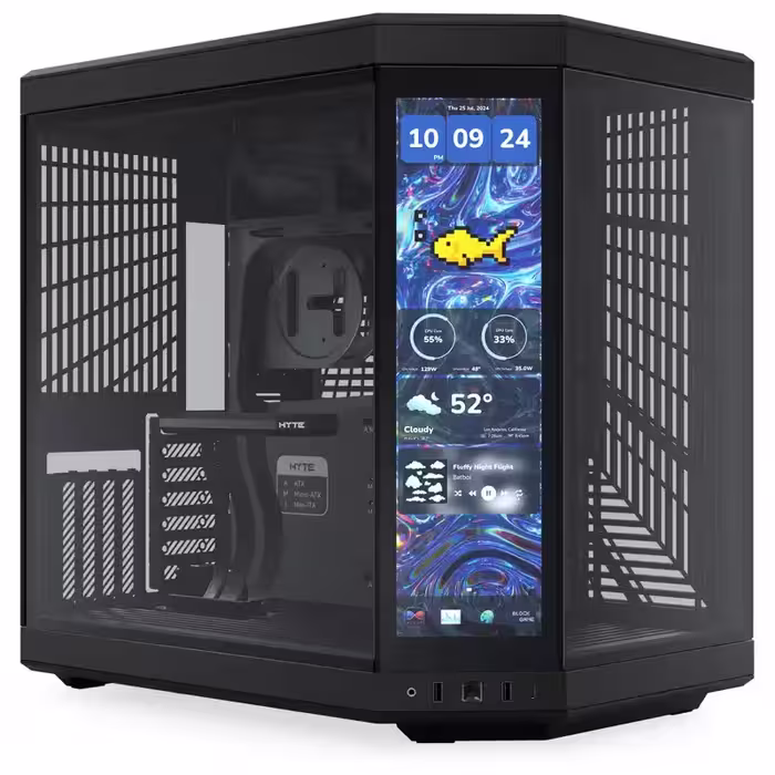 کیس هایت مدل HYTE Y70 Touch Infinite Pitch Black