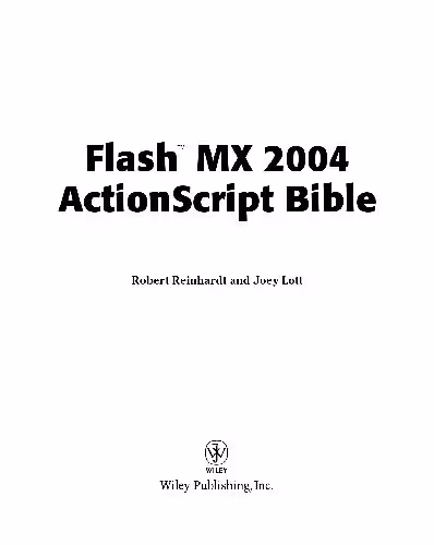 خرید و دانلود نسخه کامل کتاب Macromedia Flash MX 2004 ActionScript Bible