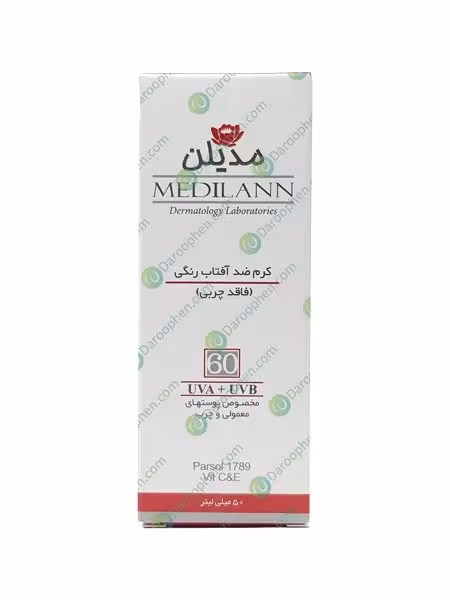 کرم ضد آفتاب رنگی فاقد چربی – SPF60 Oil Free Sunscreen Tinted Cream SPF60