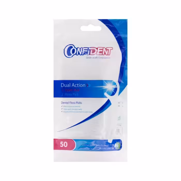 نخ دندان کمانی و خلال دندان 50 عددی کد F4.01 کانفیدنت