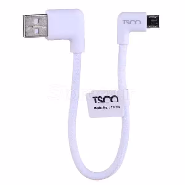 کابل شارژ اندروید تسکو مدل TSCO TC 59N طول 20 سانتی متر