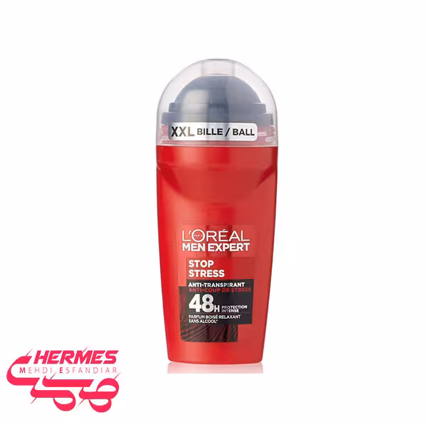 مام رول ضد تعریق مردانه 48 ساعته لورال مدل Stop Stress