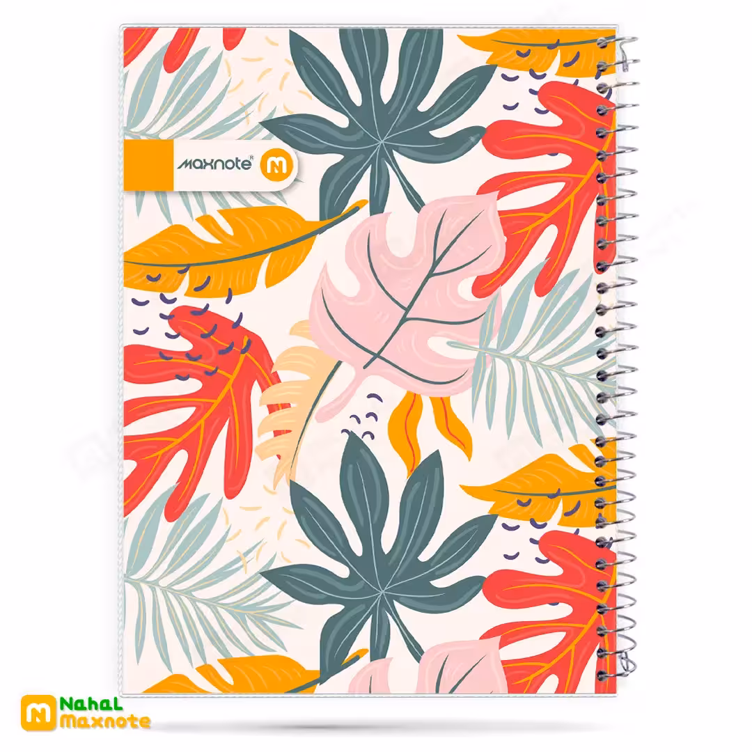 دفتر 80 برگ سیمی طلقی کد 9812.طرح 9