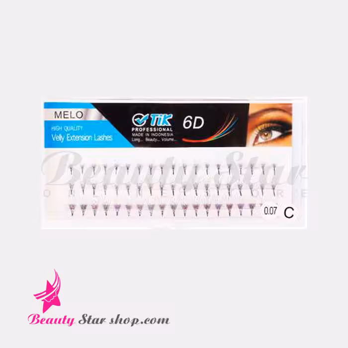 مژه مصنوعی ولیوم شش بعدی طبیعی تیک سایز میکس