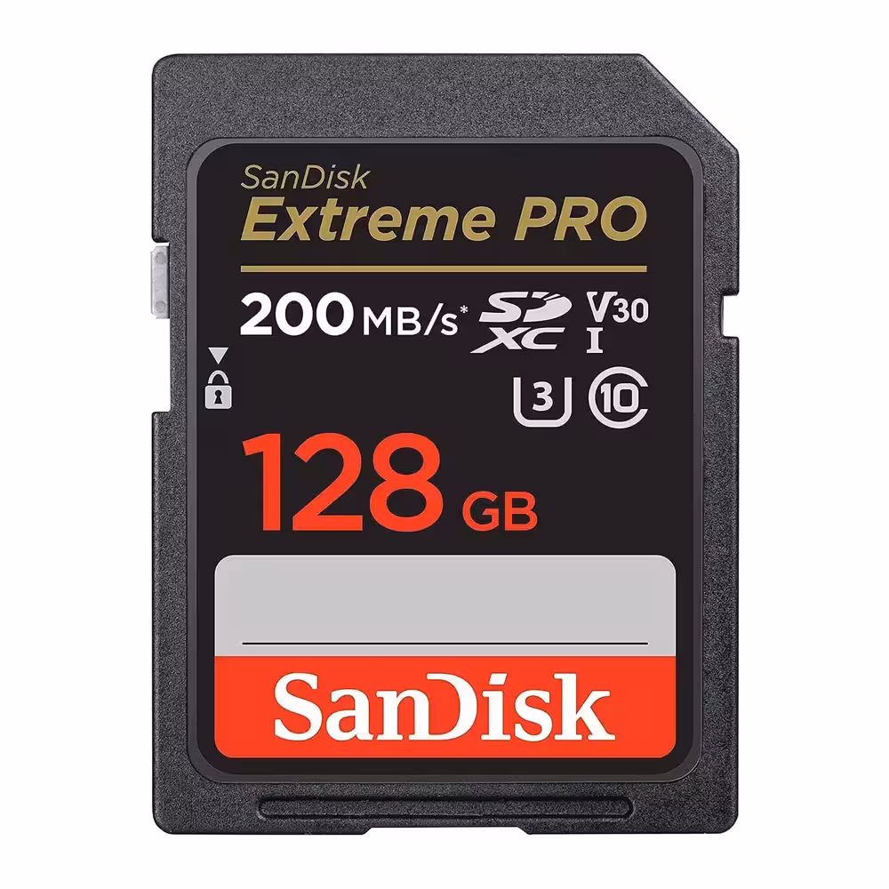 کارت حافظه SD سن‌ دیسک مدل Extreme PRO 200 MB/S – ظرفیت 128 گیگابایت