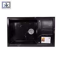 سینک ظرفشویی گرانیتی سولار مدل s32 مشکی طلایی