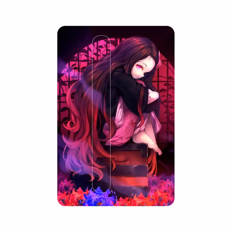 استیکر کارت پیکسل میکسل مدل انیمه kimetsu no yaiba شیطان کش نزوکو